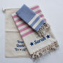 Personalised Cotton Towel Set, Wedding Gift, thumbnail 4 of 12