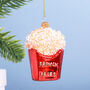 G Decor French Fries Glass Christmas Tree Bauble, thumbnail 1 of 3