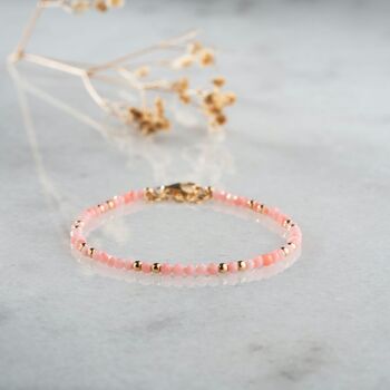 Natural Pink Coral Bracelet, 6 of 7