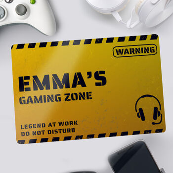 Personalised Gaming Zone Sign, 2 of 2