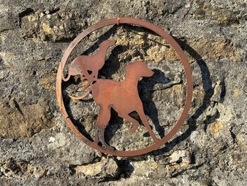 Metal Greyhound Wall Art Sculpture, 4 of 4