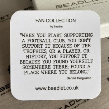 Brighton And Hove Albion Football Fan Beadlet With Charms, 3 of 3