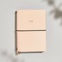 Personalised Blush Pink Leather Refillable Journal A6, thumbnail 1 of 3
