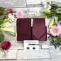 Burgundy Wedding Tie Set, thumbnail 10 of 10