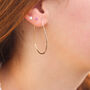 Teardrop Hoop Earrings In Rose Gold Fill, thumbnail 3 of 10