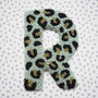 Green Leopard Print Decorative Letter, thumbnail 2 of 6