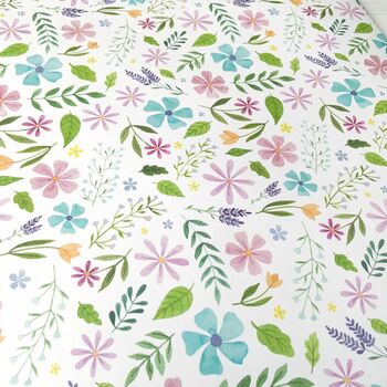 Floral Wrapping Paper Sheet, 2 of 6