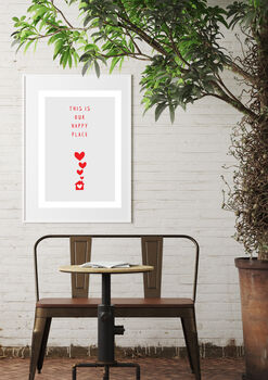 Personalised 'This Is Our Happy Place' Print, 6 of 7