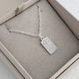 Dainty Tag Fingerprint Charm, thumbnail 4 of 6