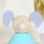 Elephant Rattle In Personalised Cotton Bag, thumbnail 2 of 3