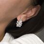 Sterling Silver Bubble Hoop Studs, thumbnail 8 of 9