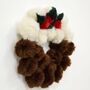 Christmas Pudding Wreath Pom Pom Craft Kit, thumbnail 2 of 6