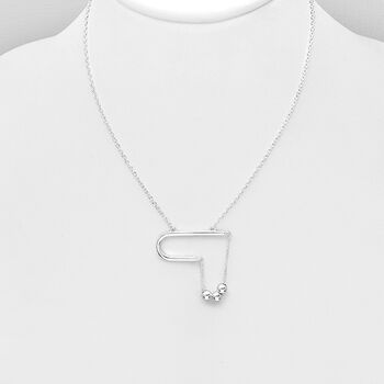 Mother And Daughter Sterling Silver Heart Bead Necklace, 2 of 4