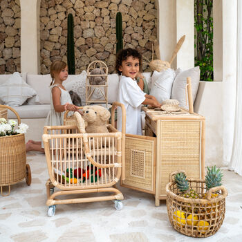 Handmade Rattan Play Kitchen | Haven By Collectiviste, 4 of 5