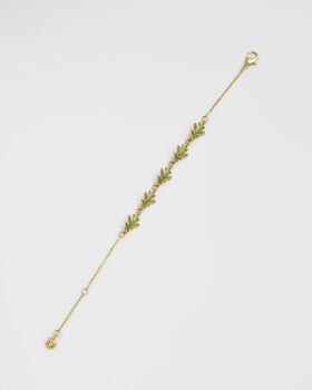 Oak Leaf Gold Bracelet, 4 of 8