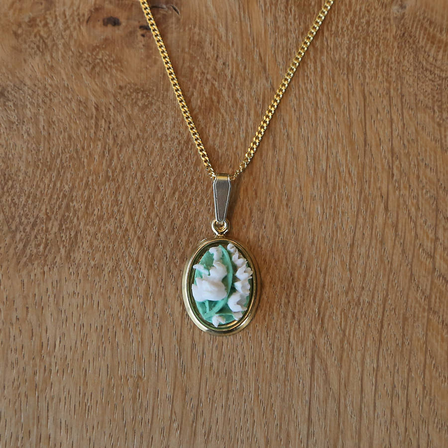 lily of the valley pendant necklace by good intentions
