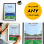 Contemporary Football Stadium Print Gift, Framed Or Unframed, thumbnail 3 of 12