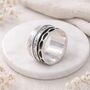 Personalised Sterling Silver Spinner Ring – 13mm, thumbnail 1 of 11