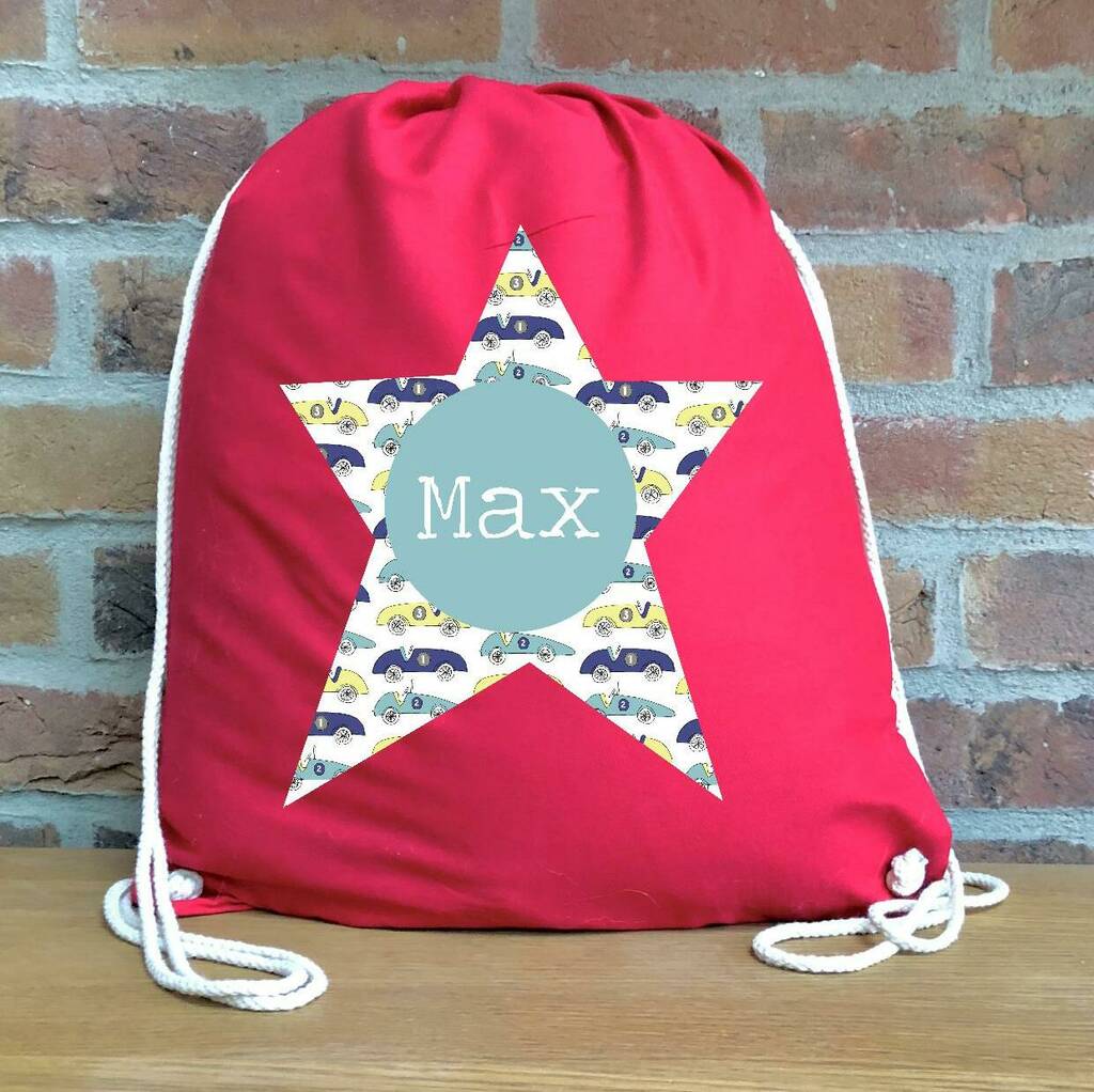 Boy's Personalised Pe Or Kit Bag Various Designs By Pear-Derbyshire ...