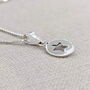 Sterling Silver Star Disc Necklace, thumbnail 2 of 5