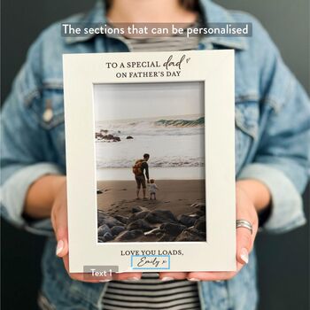 Personalised Special Dad Fathers's Day Photo Frame Gift, 4 of 11