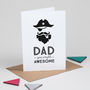Retro Fathers Day Card Pirate Captain, thumbnail 5 of 6