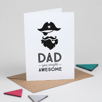 Retro Fathers Day Card Pirate Captain, 5 of 6