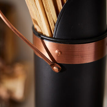 Billington Black And Copper Match Canister, 5 of 9