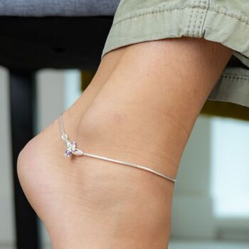 Plain Rope Indian Payal Thin Anklet, 2 of 5