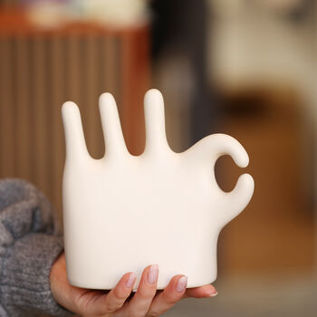 'OK Gesture' Ceramic Jewellery Holder, 2 of 9