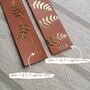 Dark Tan Gold Foil Leather Bird Bookmark, thumbnail 4 of 4