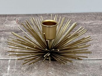 Gold Spike Candle Holder, 3 of 4