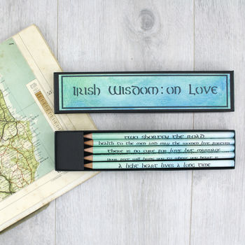 Irish Love Sayings: Gift Pencil Set, 6 of 8