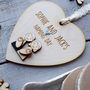 Personalised Twins Naming Day Or Christening Heart, thumbnail 4 of 7