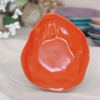Leaf Shape Colourful Ceramic Plate Small, 4 of 12