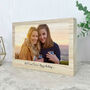 Personalised Freestanding One Photo Giant Wooden Block 15cm X 21cm Landscape, thumbnail 1 of 5