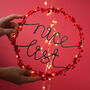 Nice List Wreath Light, thumbnail 1 of 11