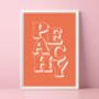 Peachy Print, thumbnail 1 of 5