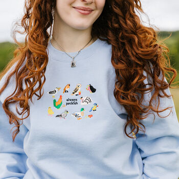 Always Peckish Embroidered Sweatshirt, 10 of 11