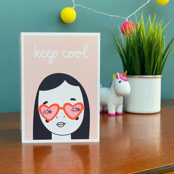 Keep Cool Girl Card, 2 of 2