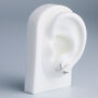 Sterling Silver Dove And Branch Asymmetrical Stud Earrings, thumbnail 2 of 4