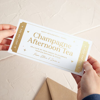 Just For You Foiled Gift Voucher, 2 of 5