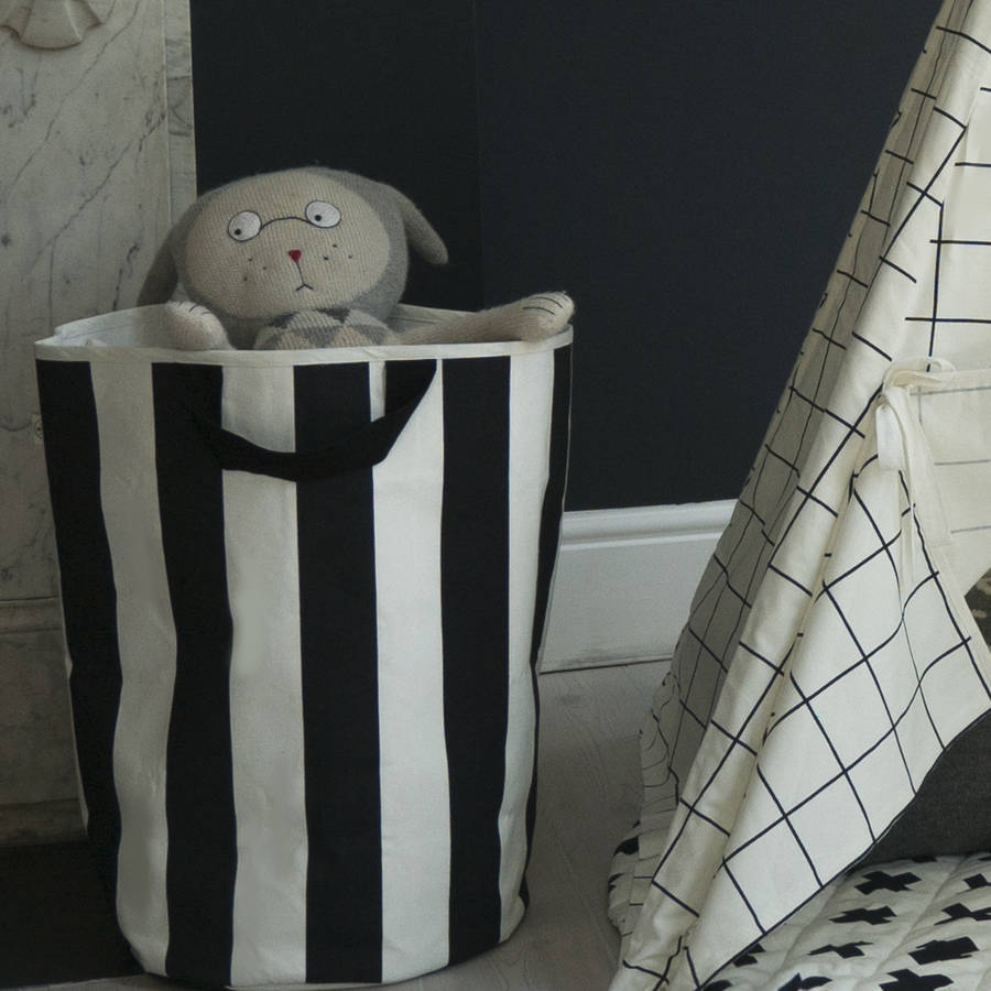 Monochrome Print Toy Storage Bag By Wildfire Teepees