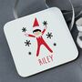 Cheeky Elf Personalised Coaster, thumbnail 1 of 2