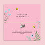 Bee Lieve In Yourself Bracelet – Positive Thinking Gift | Encouragement Bracelet | Motivational Gift For Her, thumbnail 1 of 8