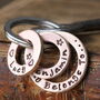 This Daddy Belongs To Personalised Copper Keyring, thumbnail 1 of 6