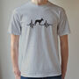 Personalised Specific Breed Dog Heartbeat T Shirt, thumbnail 4 of 11