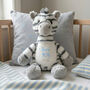Personalised Born In 2026 Zebra New Baby Teddy Bear, thumbnail 3 of 12