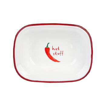 Hot Stuff Chilli Enamel Dish, 4 of 4