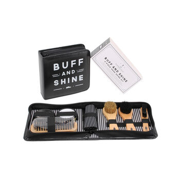 The Dapper Chap 'Buff And Shine' Shoe Cleaning Kit, 3 of 5